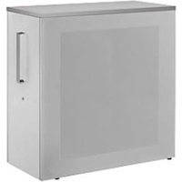 Hochauszugschrank, Thekenelement links stehend, Höhe 1025 mm, lichtgrau Hochauszugschrank, Thekenelement links stehend, Höhe 1025 mm, lichtgrau von mauser