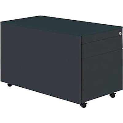 Schubladencontainer mit Rollen, 520x800, 1 Schub, 1 Hängereg., anthrazit Schubladencontainer mit Rollen, 520x800, 1 Schub, 1 Hängereg., anthrazit von mauser