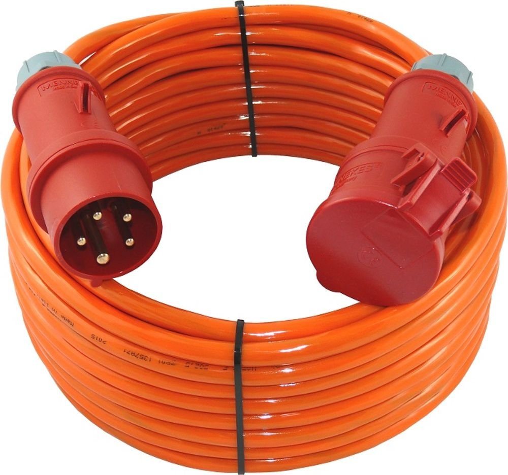maxgo® CEE PUR Verlängerung H07BQ-F 5G4 5x4 32A MENNEKES 10m Elektro-Kabel, (1000 cm) von maxgo®