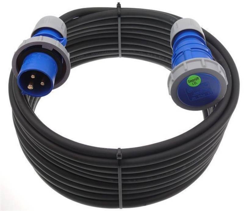 maxgo® CEE Verlängerung Camping Caravan 3G2,5 3x2,5 Wasserdicht 16A IP67 50m Elektro-Kabel, (5000 cm), 3G2.5/ 50m von maxgo®