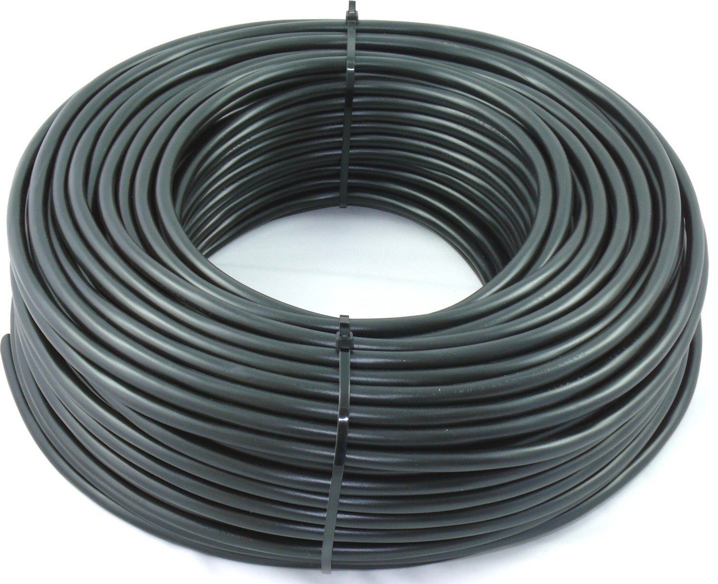 maxgo® PVC Schlauchleitung H05VV-F 3G2,5 3x2,5 Schwarz 40m Elektro-Kabel, (4000 cm), 40m von maxgo®