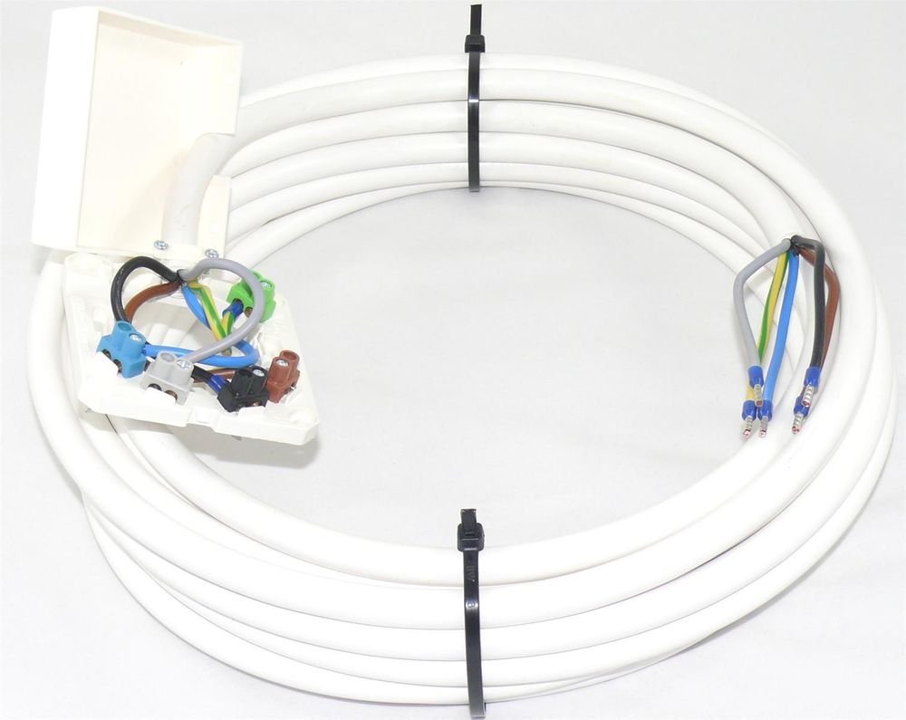 maxgo® SET 12m Herdanschlusskabel H05VV-F 5G2,5 inkl Herdanschlussdose AP/UP Elektro-Kabel, (1200 cm) von maxgo®