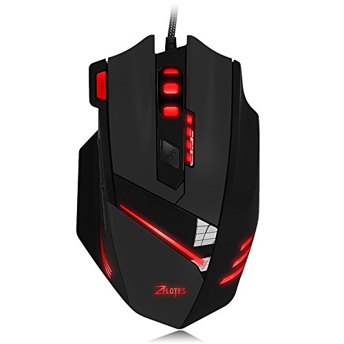 Verdrahtete Spiel-Maus, ZELOTES verdrahtete Computer-Gamer-Mäuse mit mit justierbarem 7200 DPI und 7 LED-Farben, die für Gamer PC Laptop-Schreibtisch-Notizbuch Sich ändern. Verdrahtete Spiel-Maus, ZELOTES verdrahtete Computer-Gamer-Mäuse mit mit justierbarem 7200 DPI und 7 LED-Farben, die für Gamer PC Laptop-Schreibtisch-Notizbuch Sich ändern. von DLAND