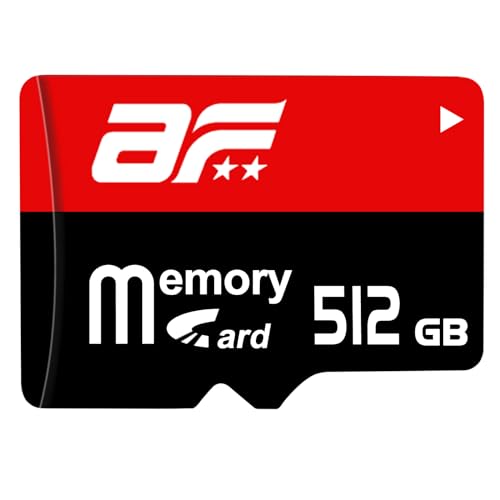 maxineer SD Karte 512GB Speicherkarte Hochgeschwindigkeit TF Karte 512GB SD Card Wasserdicht Robust Memory Card für Kameras, Smartphone,Tablet，Externer Speicher für Fotos/Videos von maxineer