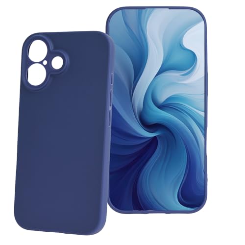 Maxlife Handyhülle für iPhone 16 Plus Hülle Blau Matt 6,7 Zoll - Schutzhülle Schmutzabweisend - Ultraleicht Kratzfest und Rutschfest - Angenehm zu Berühren - Perfekter Rundum-Schutz für Ihr Smartphone von maxlife