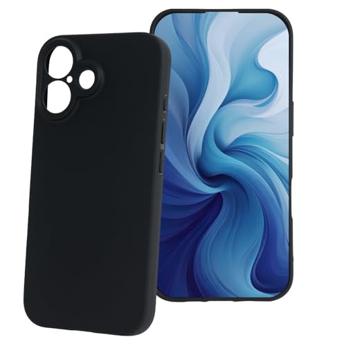 maxlife Handyhülle für iPhone 16 Plus Hülle Schwarz Matt 6,7 Zoll - Schutzhülle Schmutzabweisend - Ultraleicht Kratzfest und rutschfest - Angenehm zu Berühren - Perfekter Schutz für Ihr Smartphone von maxlife