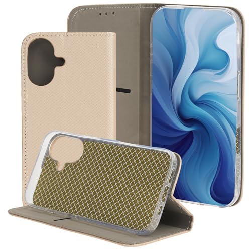 maxlife Smart Magnet Hülle für iPhone 16 Gold 6,1 Zoll - Klapphülle mit Kartenfach - Magnetische Handyhülle mit Ständerfunktion - Premium Lederimitat Case mit stoßfestem TPU-Innenrahmen maxlife Smart Magnet Hülle für iPhone 16 Gold 6,1 Zoll - Klapphülle mit Kartenfach - Magnetische Handyhülle mit Ständerfunktion - Premium Lederimitat Case mit stoßfestem TPU-Innenrahmen von maxlife