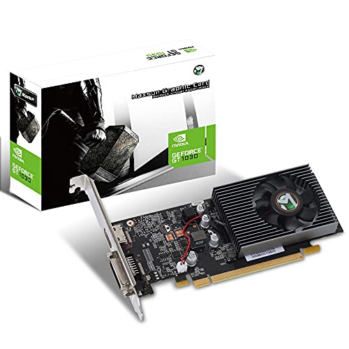 MAXSUN Grafikkarten Nvidia GEFORECE GT 1030 2GB GDDR5 64-Bit Video Grafikkarte Graphics Card Gaming GPU Ready Low Profile PCIe 3.0 DirectX 12 ITX HDCP von maxsun