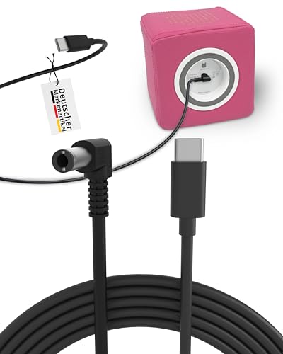maxx.onLine Toniebox Ladekabel 1m USB C - DC 5,5 x 2.1 9V, Ersatz für original Tonie Ladestation, KFZ Auto Kabel, Musikbox unterwegs mit Powerbank Laden, Tonies Box Zubehör, Reise Ladegerät USB-Kabel von maxx.onLine