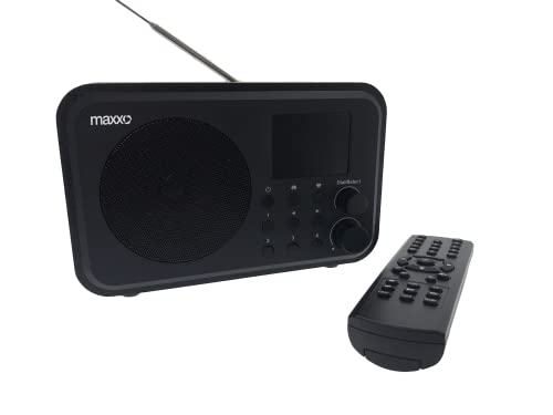 Maxxo DT02 Tragbares DAB + UKW InternetRadio WiFi Bluetooth Lautsprecher klein Digitalradio mit wiederaufladbarem batteriebetrieben Akku 2,4" TFT-Farbdisplay Maxxo DT02 Tragbares DAB + UKW InternetRadio WiFi Bluetooth Lautsprecher klein Digitalradio mit wiederaufladbarem batteriebetrieben Akku 2,4" TFT-Farbdisplay von maxxo