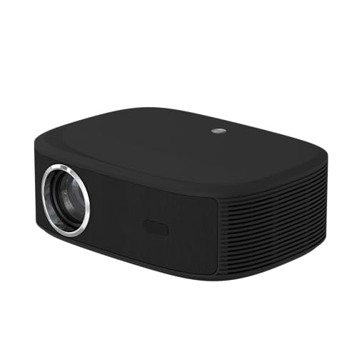 Maxxo Projektor LED800, 700 ANSI Lumen, Native Full HD 1080P, Unterstützung 4K, 5000:1, Autofokus, 5G WiFi, Bluetooth, Dolby Audio, zertifiziertes Netflix, YouTube, Prime Video, Linux (Anthrazit) von maxxo