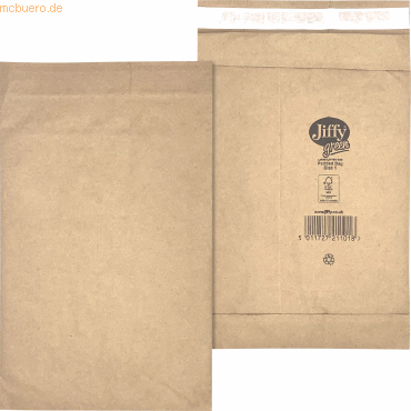 mayer-network Jiffy Papierpolstertasche Nr. 1 30001311 braun 100 Stück von mayer-network