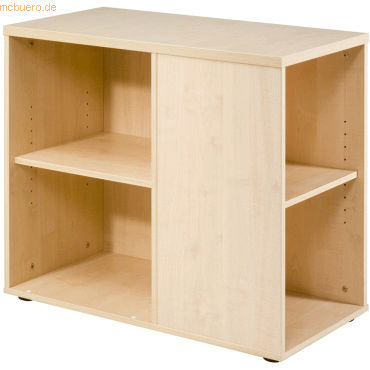 mcbuero.de Anstellcontainer BxTxH 400x800x720-760mm Ahorn von mcbuero.de