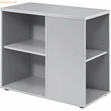 mcbuero.de Anstellcontainer BxTxH 400x800x720-760mm Grau von mcbuero.de