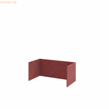 mcbuero.de Filzeinschub FlexWall 80cm 1OH bordeaux von mcbuero.de