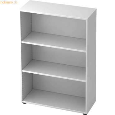 mcbuero.de Regal 3 Ordnerhöhen BxTxH 800x330x1144mm Weiß mcbuero.de Regal 3 Ordnerhöhen BxTxH 800x330x1144mm Weiß von mcbuero.de