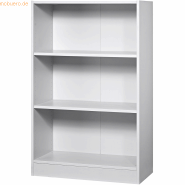 mcbuero.de Regal 3 Ordnerhöhen BxTxH 800x400x1270mm Weiß von mcbuero.de