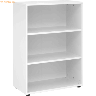 mcbuero.de Regal 3OH 80x40x110cm Weiß von mcbuero.de