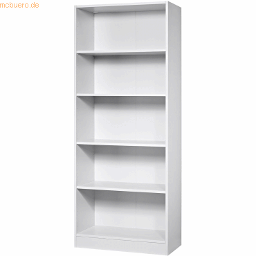 mcbuero.de Regal 5 Ordnerhöhen BxTxH 800x400x2004mm Weiß mcbuero.de Regal 5 Ordnerhöhen BxTxH 800x400x2004mm Weiß von mcbuero.de