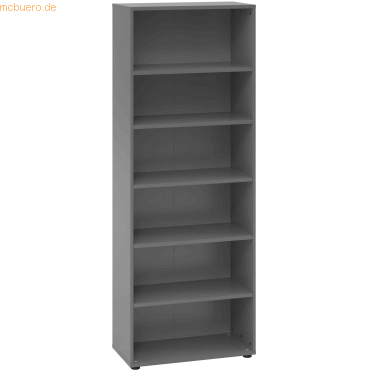 mcbuero.de Regal 6OH 80x40x215,6cm Graphit mcbuero.de Regal 6OH 80x40x215,6cm Graphit von mcbuero.de