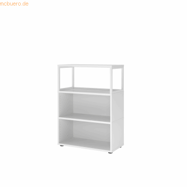mcbuero.de Regal FlexWall 3OH 1offen weiß von mcbuero.de