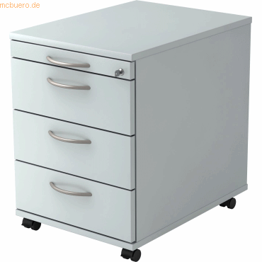 mcbuero.de Rollcontainer 58cm 3 Schübe Schloss Bogengriff Grau mcbuero.de Rollcontainer 58cm 3 Schübe Schloss Bogengriff Grau von mcbuero.de