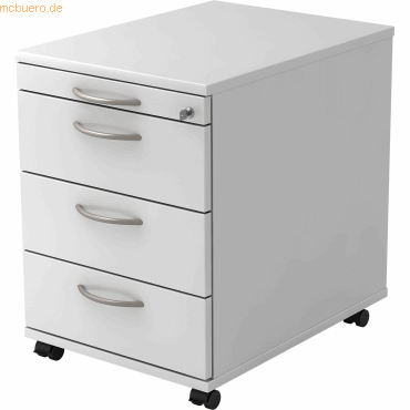 mcbuero.de Rollcontainer 58cm 3 Schübe Schloss Bogengriff Weiß mcbuero.de Rollcontainer 58cm 3 Schübe Schloss Bogengriff Weiß von mcbuero.de