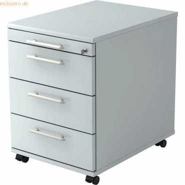 mcbuero.de Rollcontainer 58cm 3 Schübe Schloss Relinggriff Grau mcbuero.de Rollcontainer 58cm 3 Schübe Schloss Relinggriff Grau von mcbuero.de