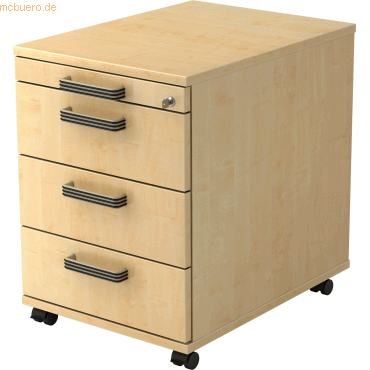 mcbuero.de Rollcontainer 58cm 3 Schübe Schloss Streifengriff Ahorn mcbuero.de Rollcontainer 58cm 3 Schübe Schloss Streifengriff Ahorn von mcbuero.de