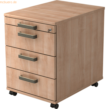 mcbuero.de Rollcontainer 58cm 3 Schübe Schloss Streifengriff Nussbaum mcbuero.de Rollcontainer 58cm 3 Schübe Schloss Streifengriff Nussbaum von mcbuero.de
