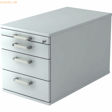 mcbuero.de Rollcontainer 80cm 3 Schub Schloss Chromgriff Grau mcbuero.de Rollcontainer 80cm 3 Schub Schloss Chromgriff Grau von mcbuero.de