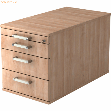 mcbuero.de Rollcontainer 80cm 3 Schub Schloss Chromgriff Nussbaum mcbuero.de Rollcontainer 80cm 3 Schub Schloss Chromgriff Nussbaum von mcbuero.de