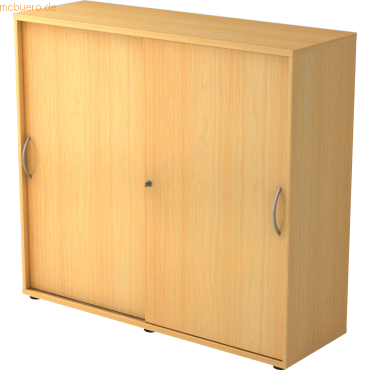 mcbuero.de Schiebetürenschrank Serie 9 3OH BxTxH 120x40x110cm Griff BM von mcbuero.de