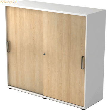 mcbuero.de Schiebetürenschrank Serie 9 3OH BxTxH 120x40x110cm Griff SG von mcbuero.de