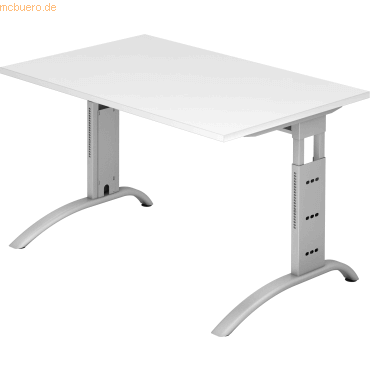 mcbuero.de Schreibtisch 120x80cm höhenverstellbar bis 85cm Weiß mcbuero.de Schreibtisch 120x80cm höhenverstellbar bis 85cm Weiß von mcbuero.de