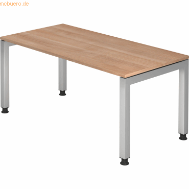 mcbuero.de Schreibtisch 160x80cm Nussbaum mcbuero.de Schreibtisch 160x80cm Nussbaum von mcbuero.de