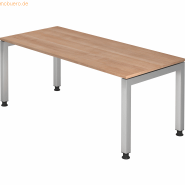 mcbuero.de Schreibtisch 180x80cm Nussbaum mcbuero.de Schreibtisch 180x80cm Nussbaum von mcbuero.de