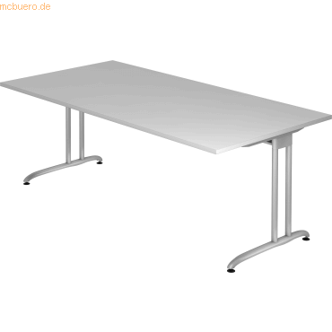 mcbuero.de Schreibtisch 200x100cm Grau mcbuero.de Schreibtisch 200x100cm Grau von mcbuero.de