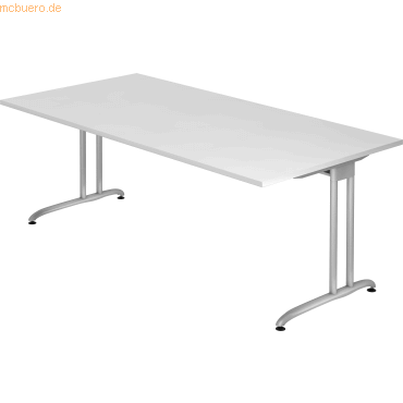 mcbuero.de Schreibtisch 200x100cm Weiß mcbuero.de Schreibtisch 200x100cm Weiß von mcbuero.de