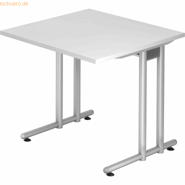 mcbuero.de Schreibtisch 800x800mm weiß mcbuero.de Schreibtisch 800x800mm weiß von mcbuero.de
