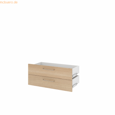 mcbuero.de Schublade FlexWall 80cm 2x0,5OH eiche mcbuero.de Schublade FlexWall 80cm 2x0,5OH eiche von mcbuero.de