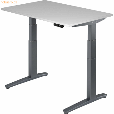 mcbuero.de Sitz-Steh-Schreibtisch elektrisch 120x80cm Grau/Graphit mcbuero.de Sitz-Steh-Schreibtisch elektrisch 120x80cm Grau/Graphit von mcbuero.de
