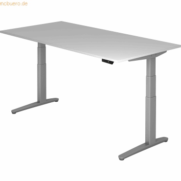 mcbuero.de Sitz-Steh-Schreibtisch elektrisch 200x100cm Grau/silber mcbuero.de Sitz-Steh-Schreibtisch elektrisch 200x100cm Grau/silber von mcbuero.de