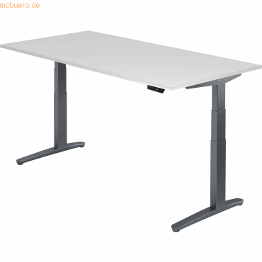 mcbuero.de Sitz-Steh-Schreibtisch elektrisch 200x100cm Weiß/Graphit mcbuero.de Sitz-Steh-Schreibtisch elektrisch 200x100cm Weiß/Graphit von mcbuero.de