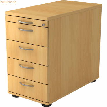 mcbuero.de Standcontainer 80cm 4 Schub Schloss Bogengriff Buche mcbuero.de Standcontainer 80cm 4 Schub Schloss Bogengriff Buche von mcbuero.de