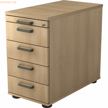 mcbuero.de Standcontainer 80cm 4 Schub Schloss Streifengriff Eiche mcbuero.de Standcontainer 80cm 4 Schub Schloss Streifengriff Eiche von mcbuero.de