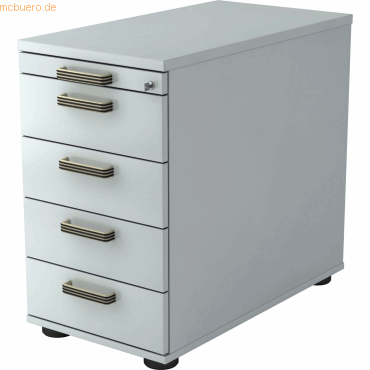 mcbuero.de Standcontainer 80cm 4 Schub Schloss Streifengriff Grau mcbuero.de Standcontainer 80cm 4 Schub Schloss Streifengriff Grau von mcbuero.de