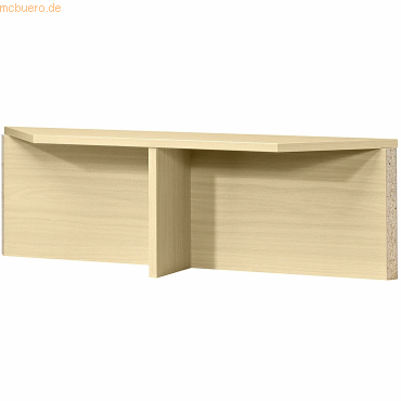 mcbuero.de Thekenaufsatz für Schreib-Eckwinkel 800x800mm Ahorn von mcbuero.de