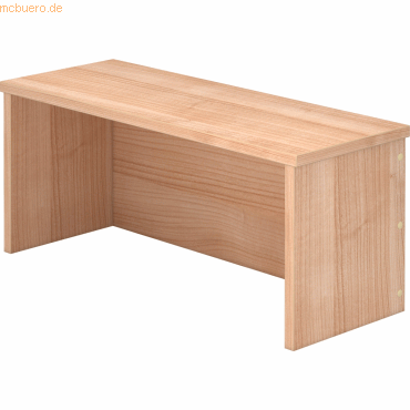 mcbuero.de Thekenaufsatz für Schreibtisch 800x800mm Nussbaum mcbuero.de Thekenaufsatz für Schreibtisch 800x800mm Nussbaum von mcbuero.de
