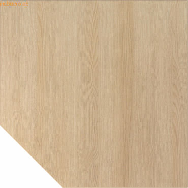mcbuero.de Verkettungsplatte trapezform 120x120cm mit Fuß eckig Eiche von mcbuero.de